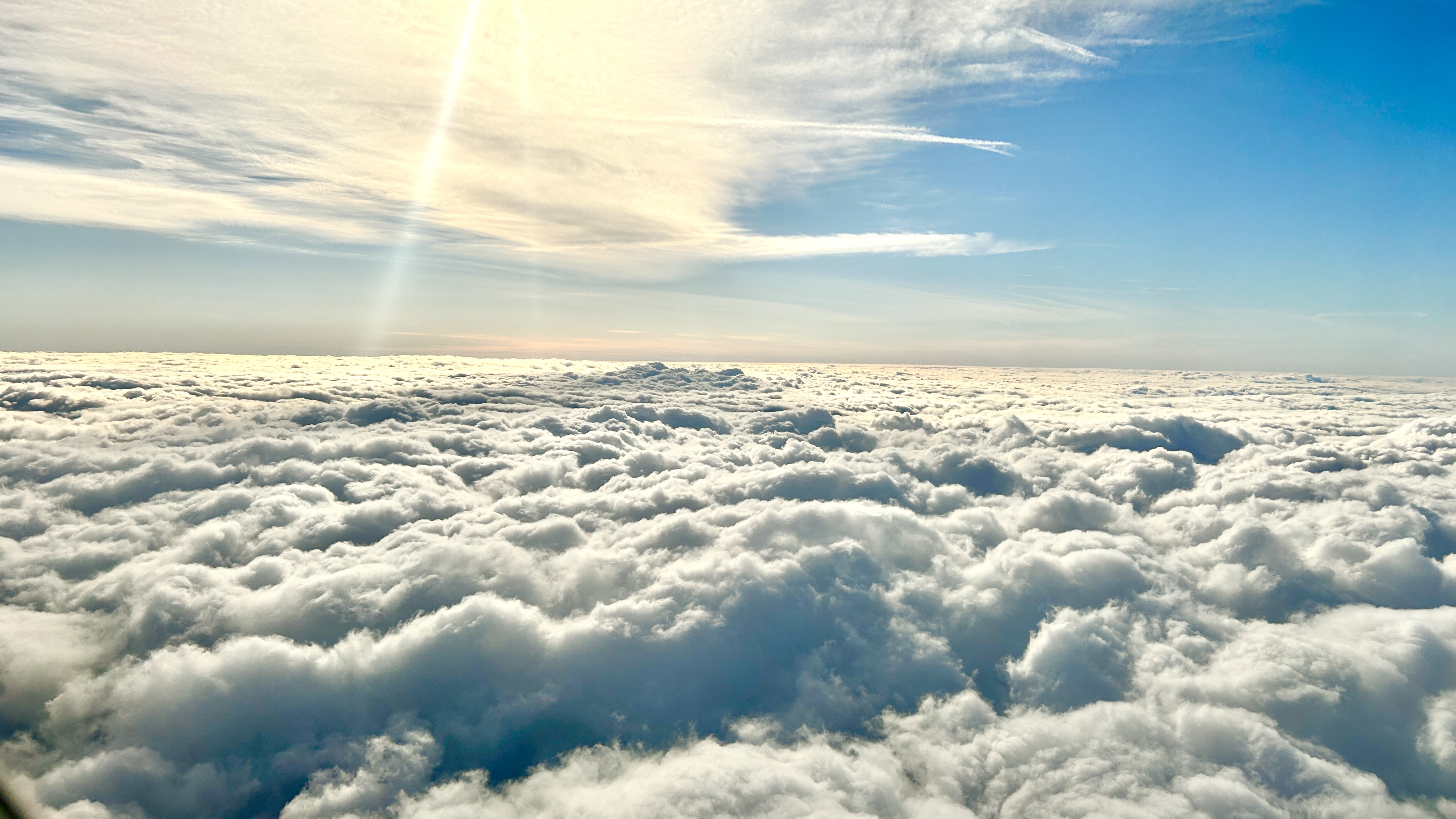 above the clouds